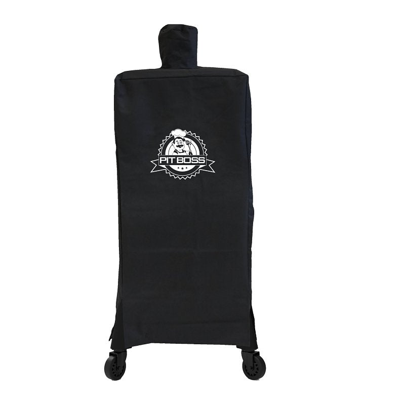 Pit Boss 40464 Smoker Cover, 25 in W, 25 in D, 48 in H, Polyester/PVC, Black