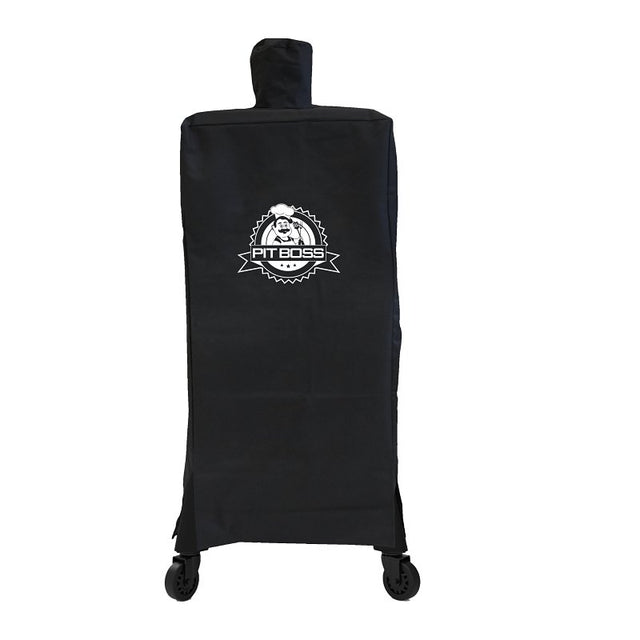 Pit Boss 40464 Smoker Cover, 25 in W, 25 in D, 48 in H, Polyester/PVC, Black