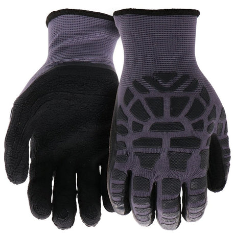 Boss Grip Protect Series B32051-XL Coated Gloves, Men's, XL, 8-3/8 to 8-3/4 in L, Elastic Knit Wrist Cuff, Latex Coating