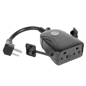 Feit Electric PLUG/WIFI/WP Outdoor Smart Plug, 120 V, Black