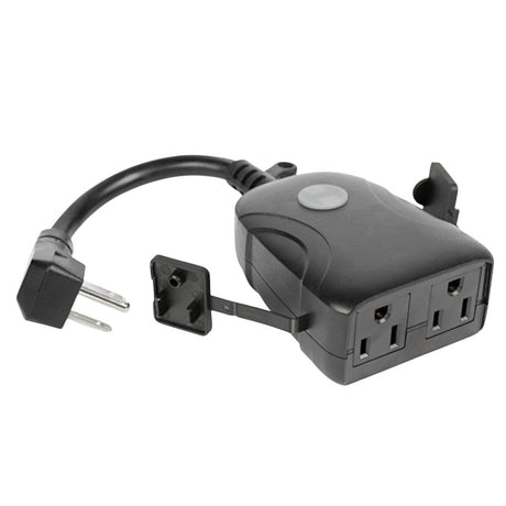 Feit Electric PLUG/WIFI/WP Outdoor Smart Plug, 120 V, Black