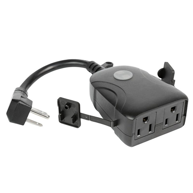 Feit Electric PLUG/WIFI/WP Outdoor Smart Plug, 120 V, Black