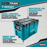 Makita MAKTRAK T-90021 Extra-Large Extension Tool Box, 3569 cu-in, Copolymer/Resin, Teal