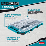 Makita MAKTRAK T-90059 Low-Profile Medium Organizer, 479 cu-in, Copolymer/Resin, Teal