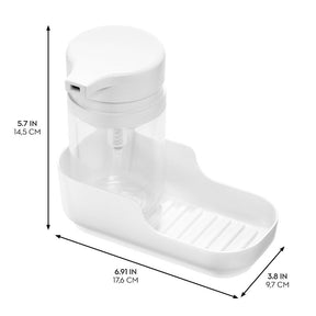 iDESIGN 23044 Soap Pump, 310 mL, Polypropylene, White, Pack of 4