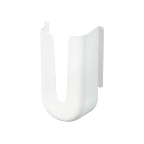 iDESIGN 23037 Grocery Bag Holder and Dispenser, Plastic, White, Pack of 4