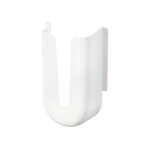 iDESIGN 23037 Grocery Bag Holder and Dispenser, Plastic, White, Pack of 4