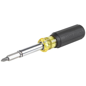Klein Tools 32500MAG Magnetic Screwdriver/Nut Driver, 7.8 in OAL, Plastic/Rubber Handle, Cushion Grip Handle