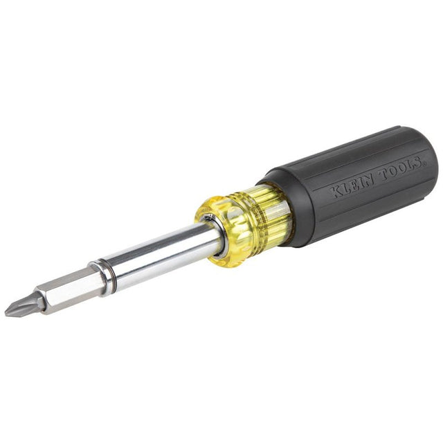 Klein Tools 32500MAG Magnetic Screwdriver/Nut Driver, 7.8 in OAL, Plastic/Rubber Handle, Cushion Grip Handle