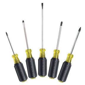 Klein Tools 85445 Screwdriver Set, 5-Piece, Steel, Chrome