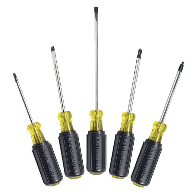 Klein Tools 85445 Screwdriver Set, 5-Piece, Steel, Chrome