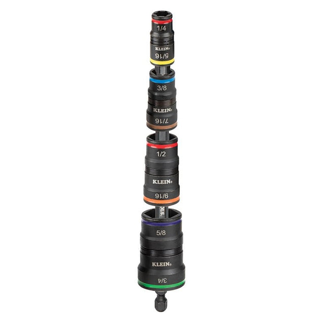 Klein Tools 32934 9-in-1 Flip Socket Set, Steel Alloy