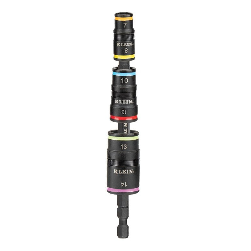Klein Tools 32933M 6-in-1 Flip Socket Set, Steel Alloy, Manganese Phosphate