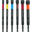 Klein Tools 32930 Power Nut Setter Set, 6-Piece, Color-Coded, Steel Alloy