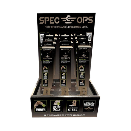 Spec Ops SPEC-D9TRIM-PDQ Trim Bar, 9-1/2 in L, HCS, Black/Flat Dark Earth, Pack of 12