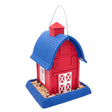 North States Village Series 9054 Hopper Bird Feeder, Americana Barn, 5 lb, Safflower Seed, Sunflower Seed, Wild Bird