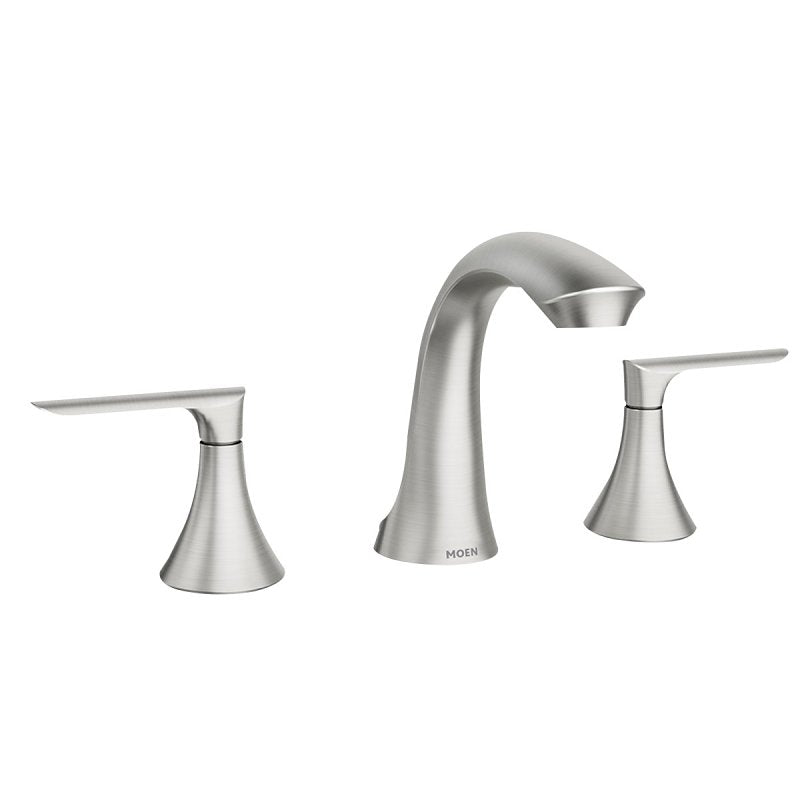 Moen Findlay Series 84517SRN Bathroom Faucet, 1.2 gpm, 2-Faucet Handle, 3-Faucet Hole, Metal/Stainless Steel