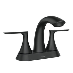 Moen Findlay Series 84515BL Bathroom Faucet, 1.2 gpm, 2-Handle, 3-Faucet Hole, Metal/Plastic/Stainless Steel