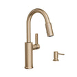 Moen Durani Pulldown 87070 Series 87070BZG Kitchen Faucet, 1.5 gpm, 1-Handle, 4-Faucet Hole, Metal, Bronze Gold