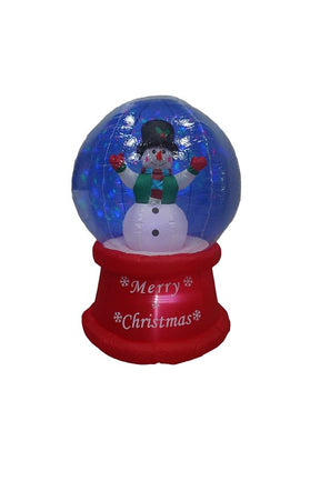 Santas Forest 93016 Inflatable Snow Globe, 5 ft H, Polyester, Multi-Color, Internal Light