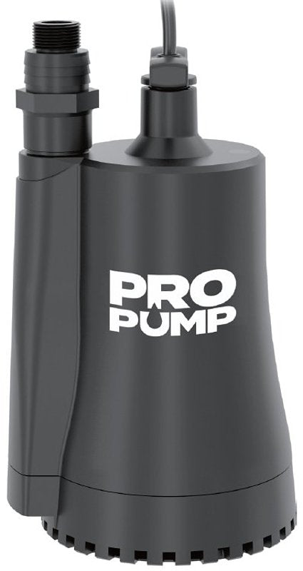 PRO PUMP UTS25PLHO Utility Pump, 1/4 hp, Thermoplastic
