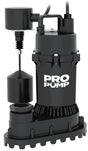 PRO PUMP SP33PLV Vertical Sump Pump, 1/2 hp, Aluminum Housing Material
