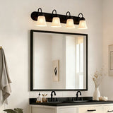 Boston Harbor OG24017 Vanity Light, 4-Lamp, LED Lamp, Matte Black Fixture