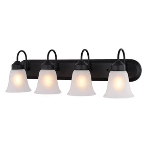Boston Harbor OG24017 Vanity Light, 4-Lamp, LED Lamp, Matte Black Fixture