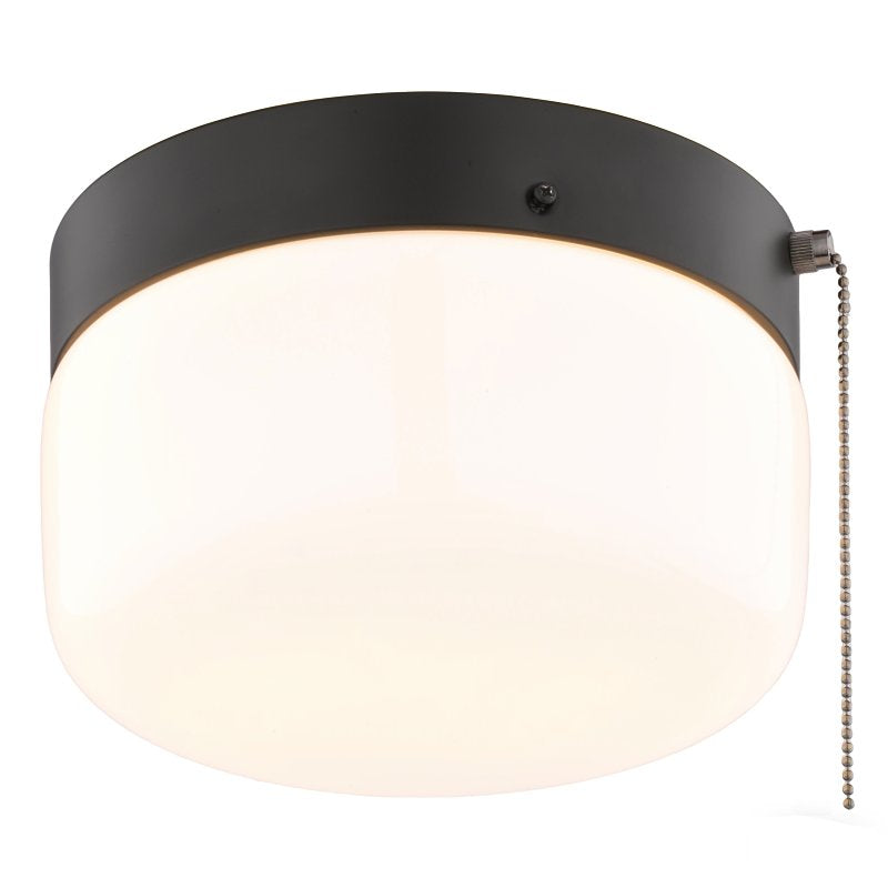 Boston Harbor OG24015 Ceiling Light, 120 V, 2-Lamp, CFL, Incandescent, LED Lamp, Metal Fixture, Matte Black Fixture
