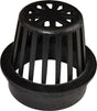 DrainTech 0443SDB Atrium Grate, 4 in Dia, Round, Polyethylene, Black