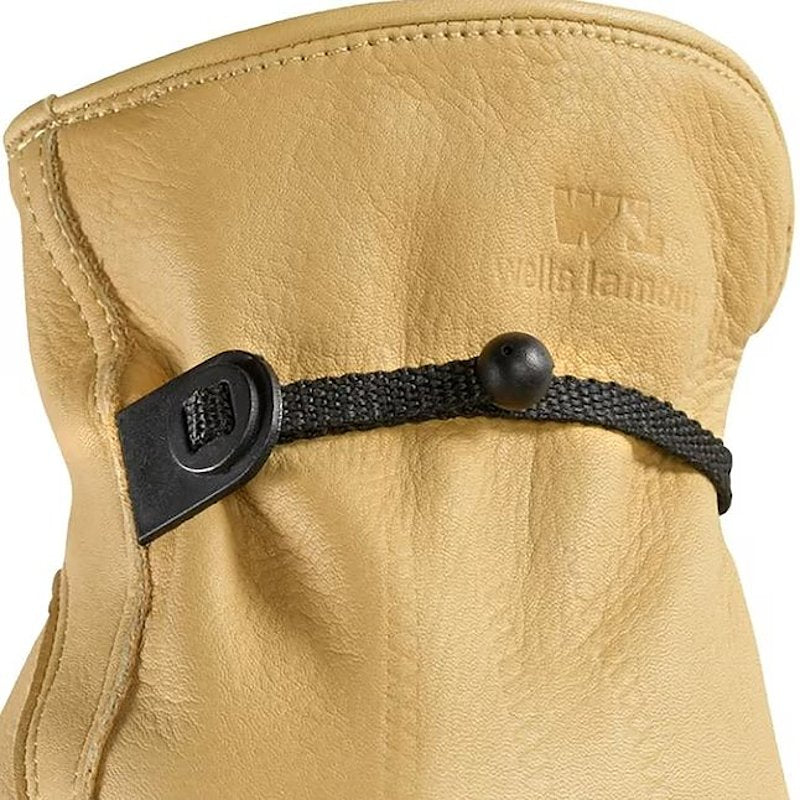 Wells Lamont 1140-XL Gloves, Men's, XL, Keystone Thumb, Adjustable Wrist, Ball and Tape Cuff, Cowhide Leather, Brown/Tan