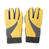Wells Lamont 3203-L Hybrid Work Gloves, Breathable, Men's, L, Hook and Loop Cuff, Spandex Back, Gold/Gray/Yellow