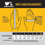 Wells Lamont 3280-XL Gloves, Men's, XL, Reinforced Thumb, Adjustable Wrist, Hook and Loop Cuff, Black/Gold/Yellow