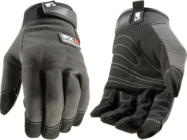 Wells Lamont FX3 7850XL All-Purpose Work Gloves, Men's, XL, Adjustable Cuff, Neoprene/Spandex/Synthetic Leather