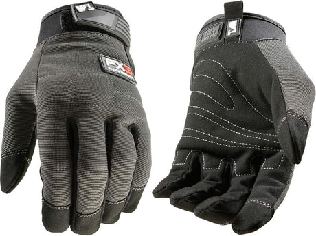Wells Lamont FX3 7850M All-Purpose Work Gloves, Men's, M, Adjustable Cuff, Neoprene/Spandex/Synthetic Leather