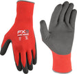 Wells Lamont FX3 Series 448-L Work Gloves, Breathable, Men's, L, Elastic Knit Wrist Cuff, Black/Gray