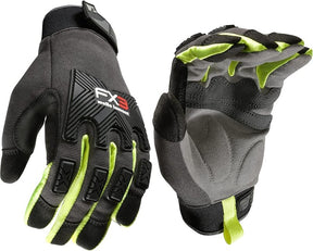 Wells Lamont 7861-L Gloves, Men's, L, Reinforced Thumb, Adjustable Wrist, Hook and Loop Cuff, Black