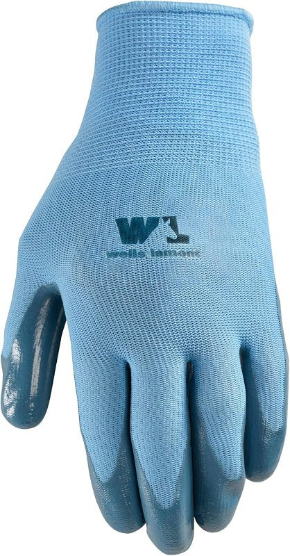 Wells Lamont 497-S Gloves, Women's, S, Nitrile Coating, Polyester, Multi-Color