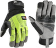 Wells Lamont FX3 Series 7864-M Gloves, Men's, M, PVC/Synthetic Leather, Gold/Yellow