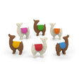 Fred & FRIENDS 5238776 Wine Glass Marker, Specifications: llamas Design, Rubber/Silicone, 6/PK, Pack of 6