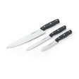 Farberware 5266765 Knife Set, 3-Piece, Stainless Steel, Black, Pack of 3