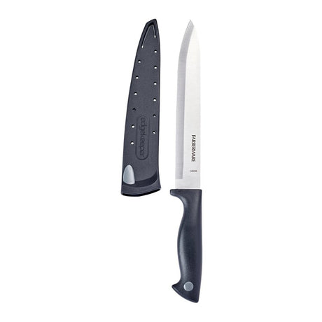 Farberware 5301747 Slicer Knife, 8 in L Blade, Stainless Steel Blade, Polypropylene Handle, Black Handle, Plain Blade, Pack of 3