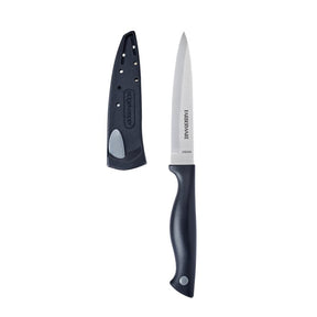 Farberware 5301752 Utility Knife, 4-1/2 in L Blade, Stainless Steel Blade, Black Handle, Pack of 3