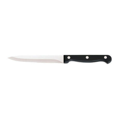 Chicago Cutlery Essentials 1092192 Serrated Utility Knife, 4-3/4 in L Blade, Stainless Steel Blade, Traditional Handle