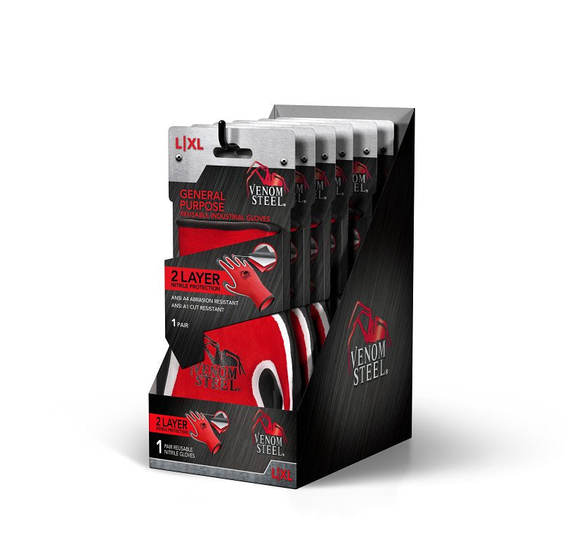 Medline VENGP100XLV1 Work Gloves, L/XL