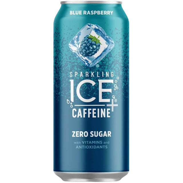 Sparkling Ice 16571953843 Blue Raspberry Sparkling Water, 16 fl-oz Can, Pack of 12