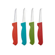 Farberware 5215732 Paring Knife Set, 4-Piece, Plastic/Stainless Steel, Assorted, Pack of 6