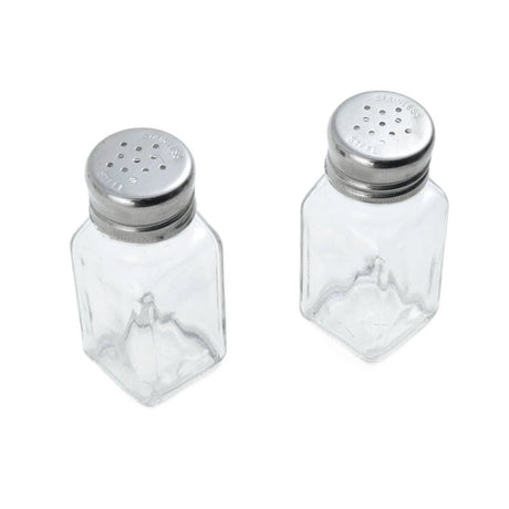 Farberware 5216093 Salt and Pepper Shaker, 2 oz, Glass, Beige, Pack of 6