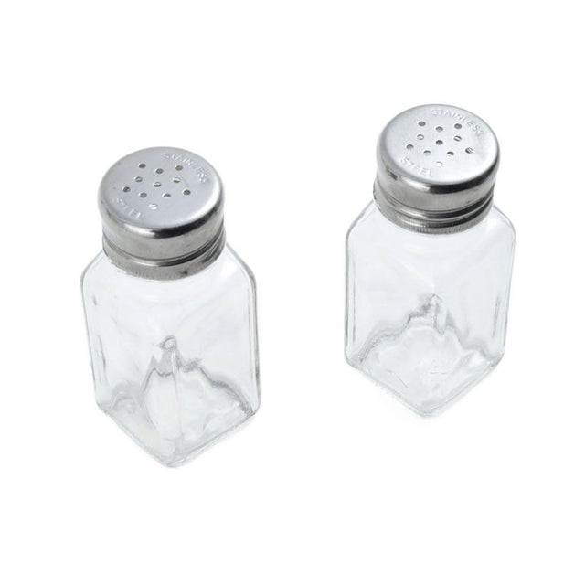 Farberware 5216093 Salt and Pepper Shaker, 2 oz, Glass, Beige, Pack of 6