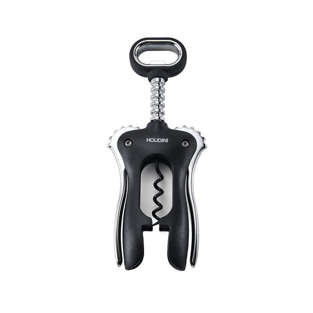 Houdini H1-012901T Wing Corkscrew, Stainless Steel, Black, Pack of 6